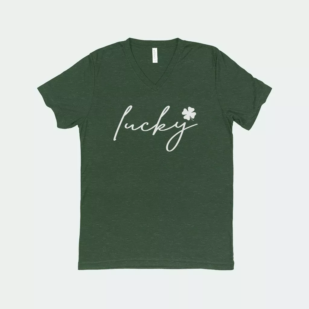Green St. Patrick’s Day Triblend V-Neck Stylish Shirt
