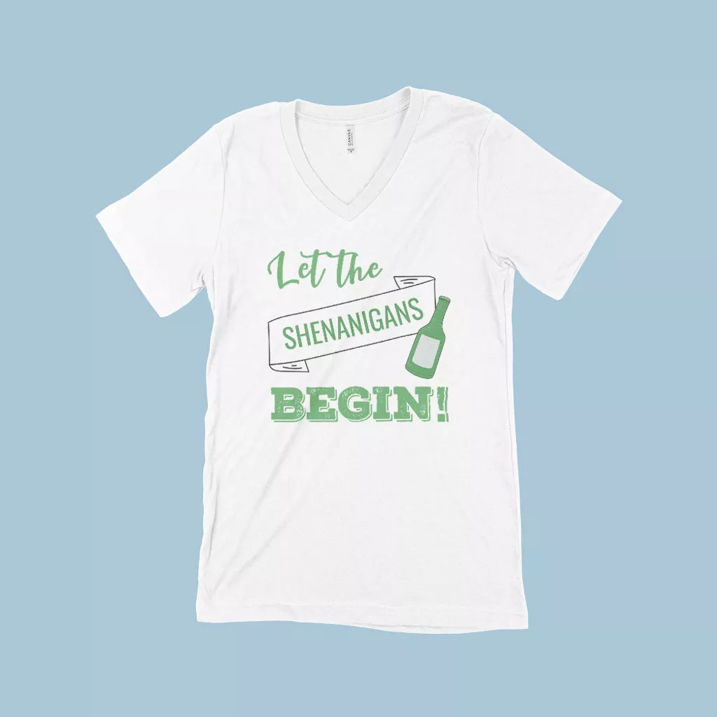 Let The Shenanigans Begin Funny St. Patrick’s Day T-Shirt