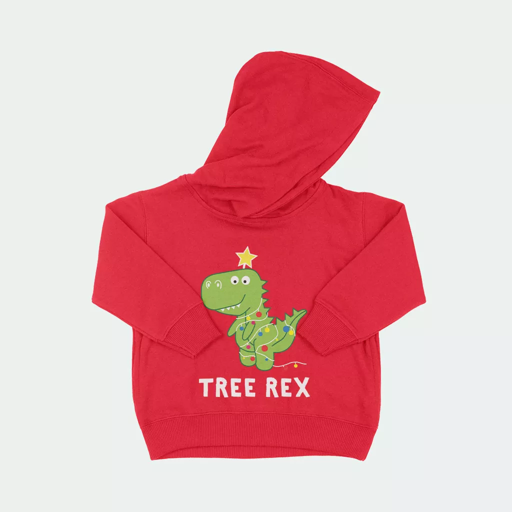 Unisex Kids Tree Rex Fleece Hoodie