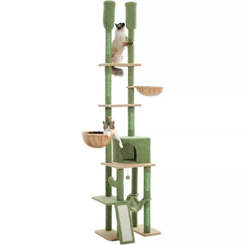 Cactus Floor-to-Ceiling Cat Tower