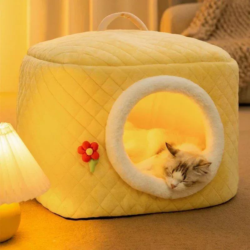 Perfect Fit for Every Cat Plush Indoor Cat Bed