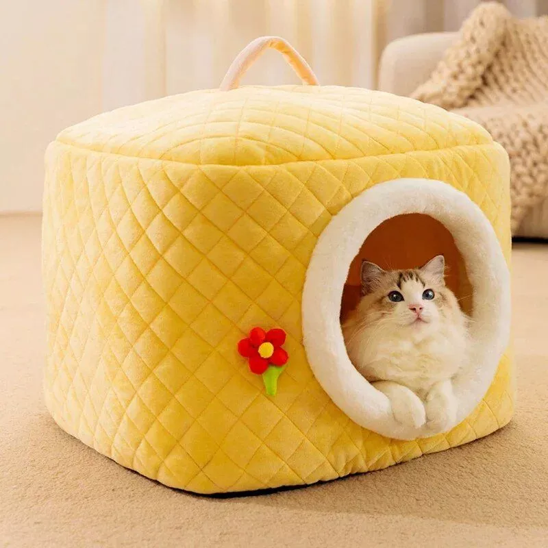 Plush Indoor Cat Bed