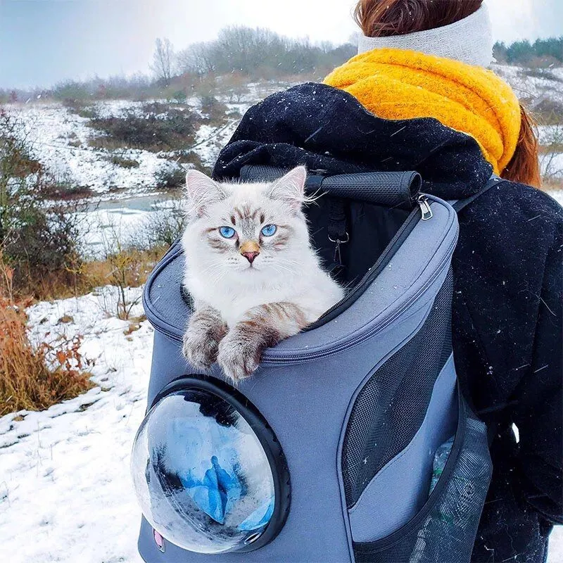 Outdoor Adventures Space Capsule Cat Lover Backpack