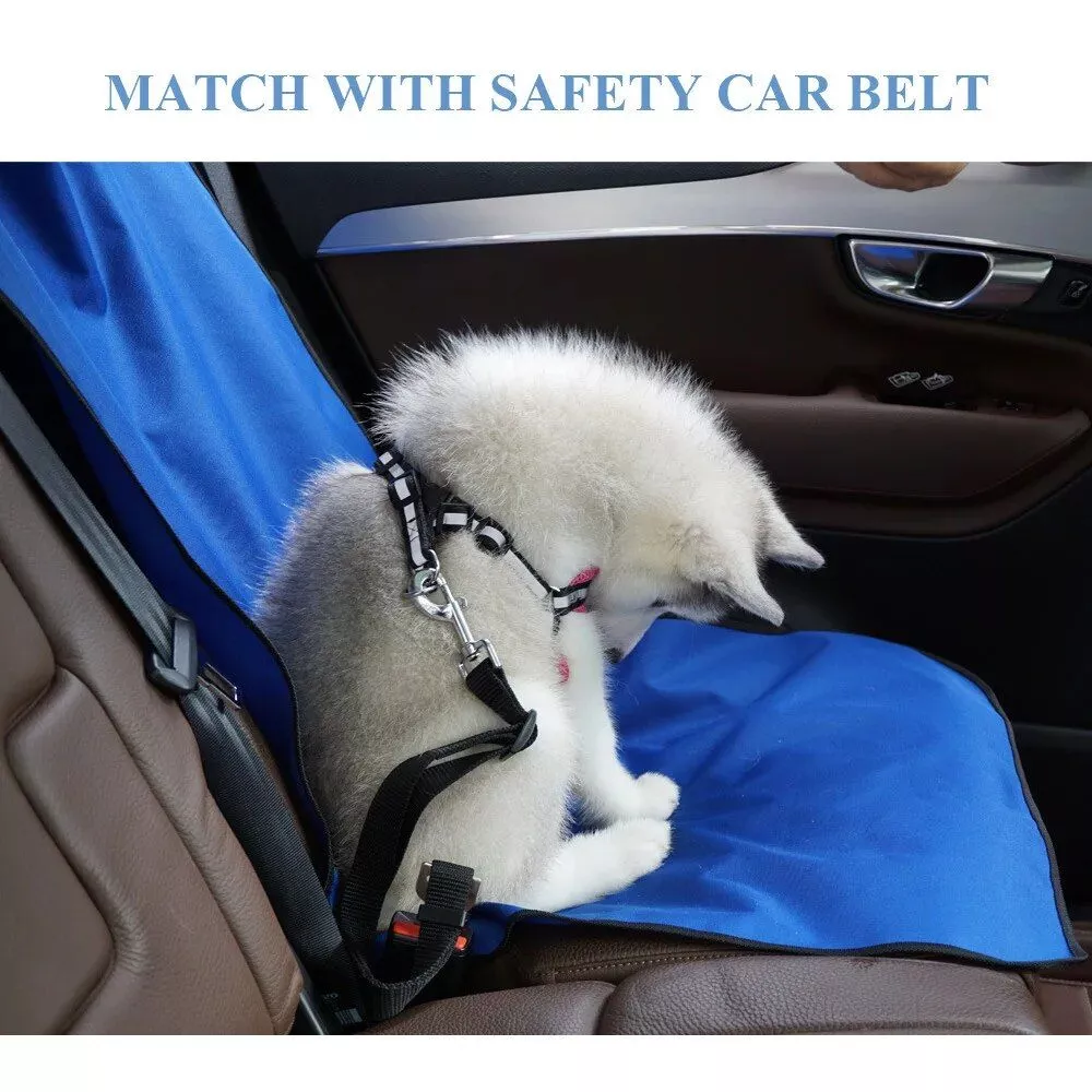 Universal Waterproof Pet Car Seat Cover with Safety Car Belt