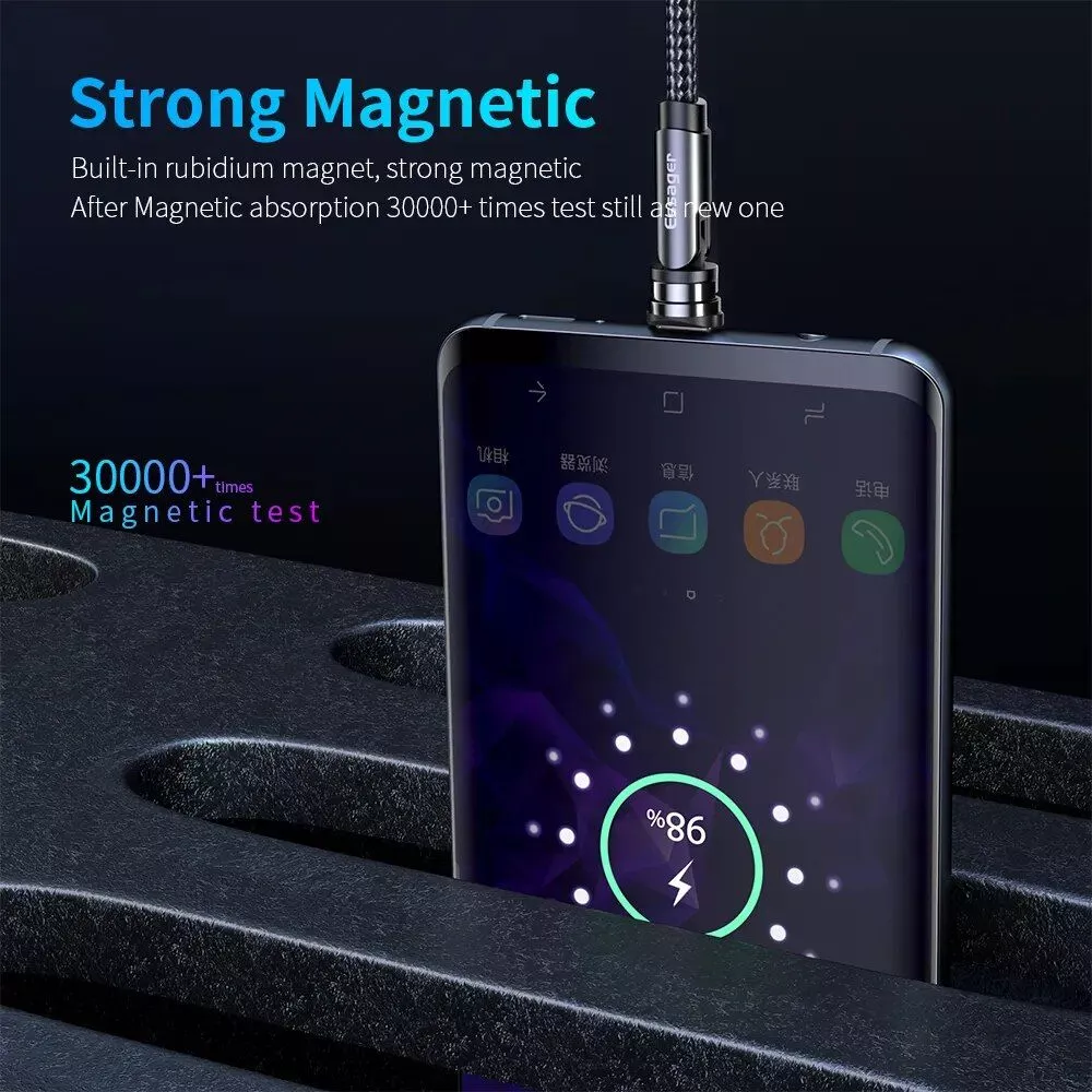 360°+180° Rotating Strong Magnetic Charging Cable