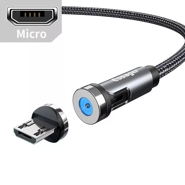 360°+180° Rotating Magnetic Charging Cable Micro