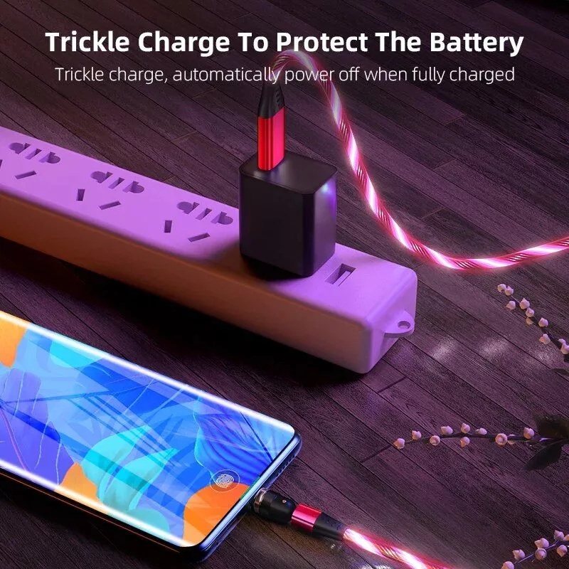 Smart Rotatable Luminous Magnetic Charging Cable