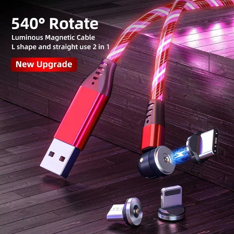 Rotatable Luminous Magnetic Charging Cable