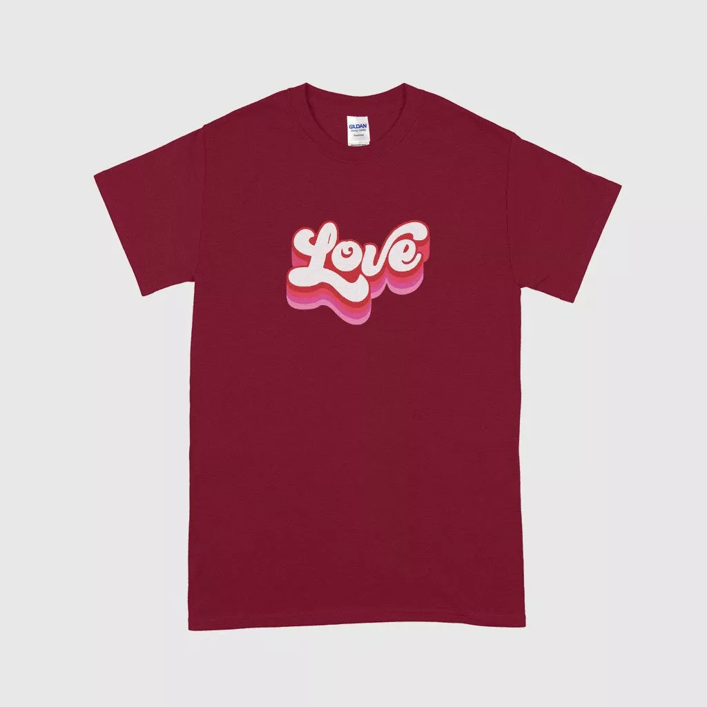 Red Love T-Shirt for Women