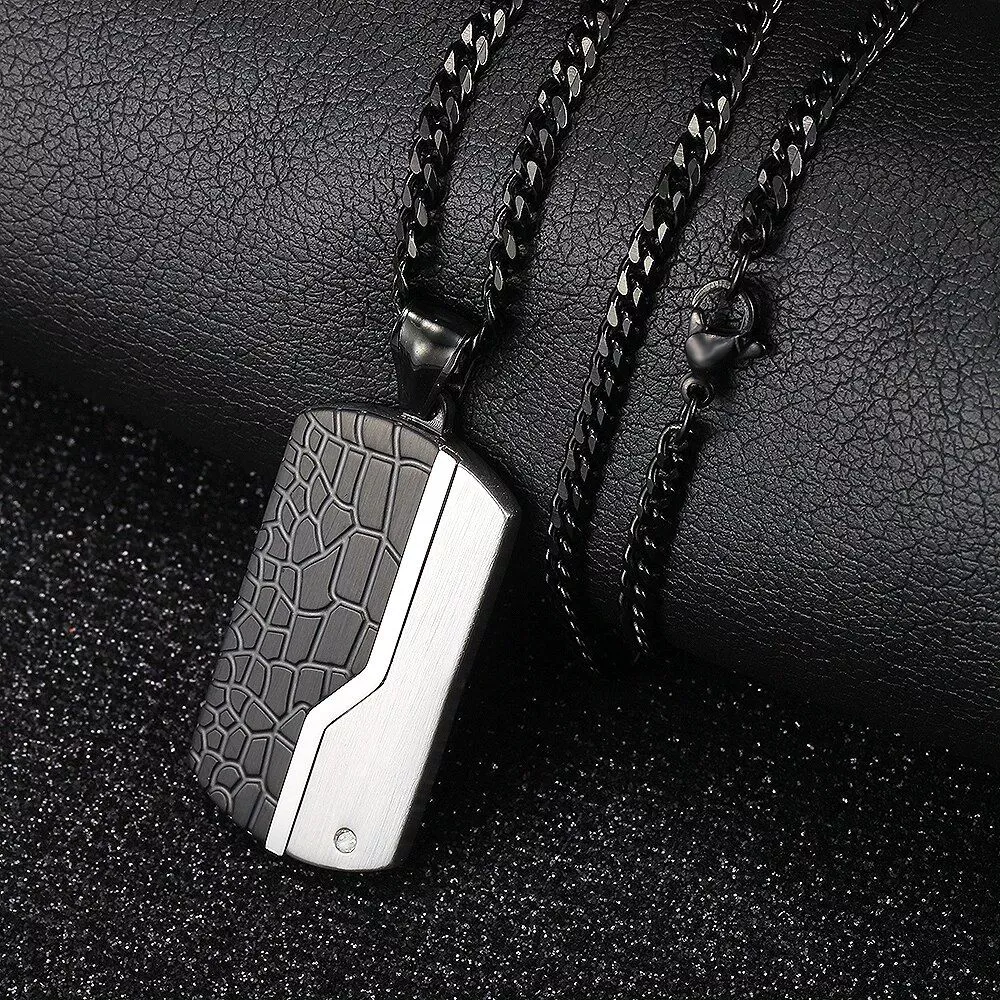 Stainless Steel Shield Necklace