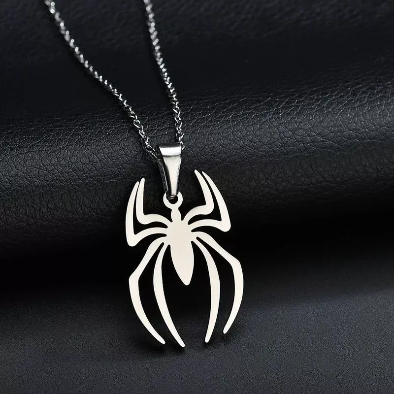 Stainless Steel Spider Necklace