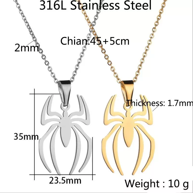 Durable Steel Spider Jewelry