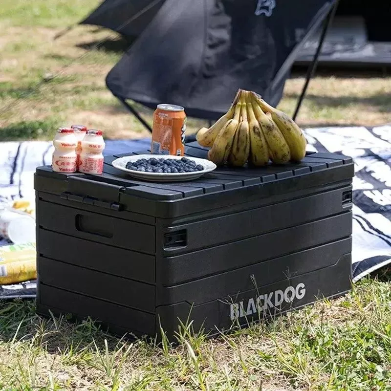 60L Portable Folding Storage Box for Outdoor Camping & Picnic