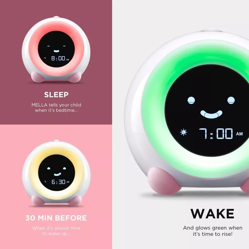 Kid’s Sleep Trainer and Night Light Alarm Clock with Sleep Sounds