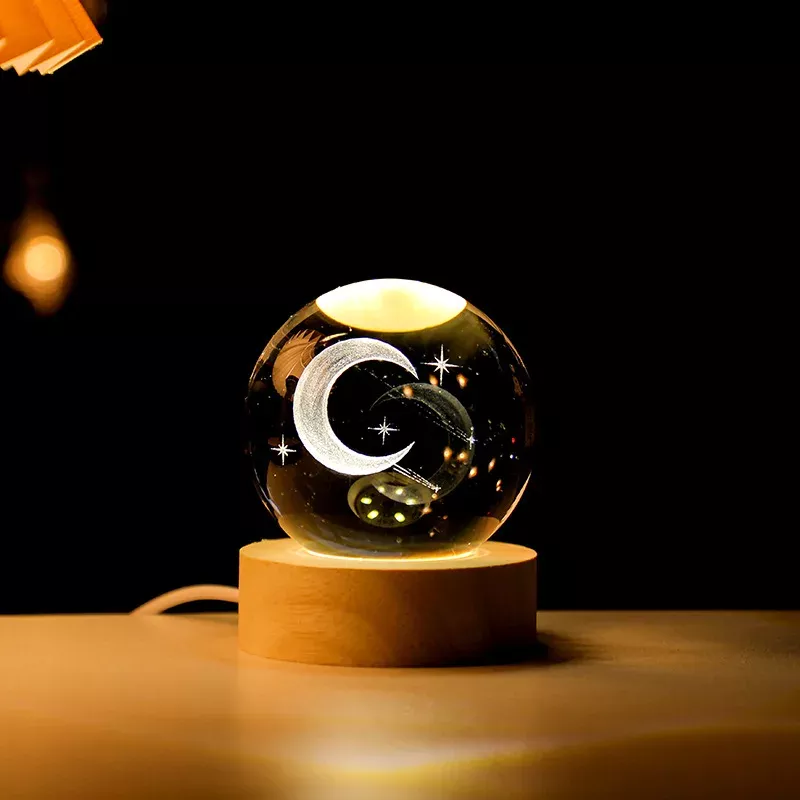 3D Crystal Glass Globe