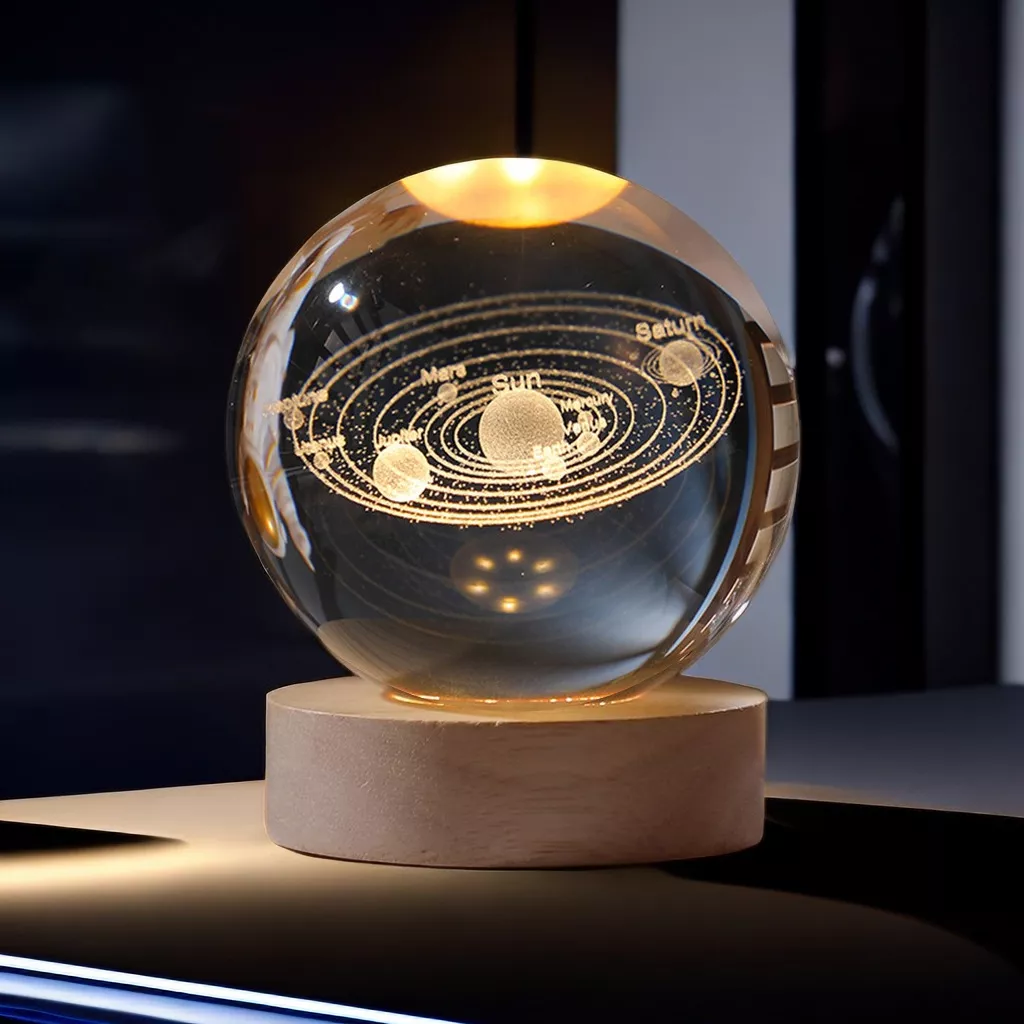 3D Crystal Glass Globe
