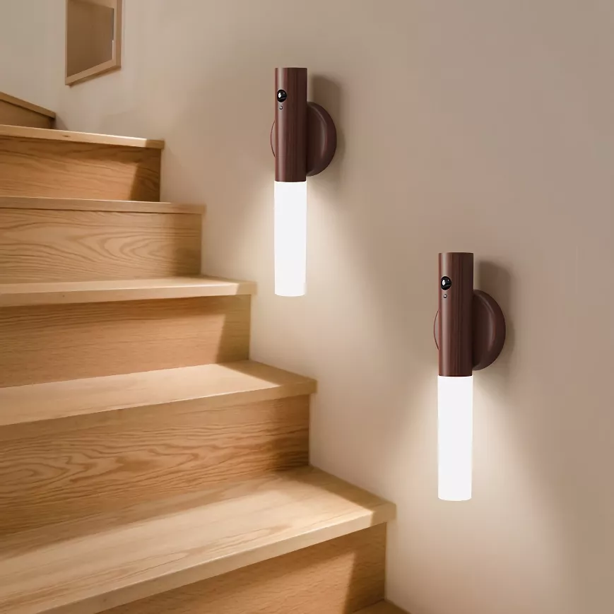 Intelligent Human Body Induction LED Night Light, Rechargeable Wall Light