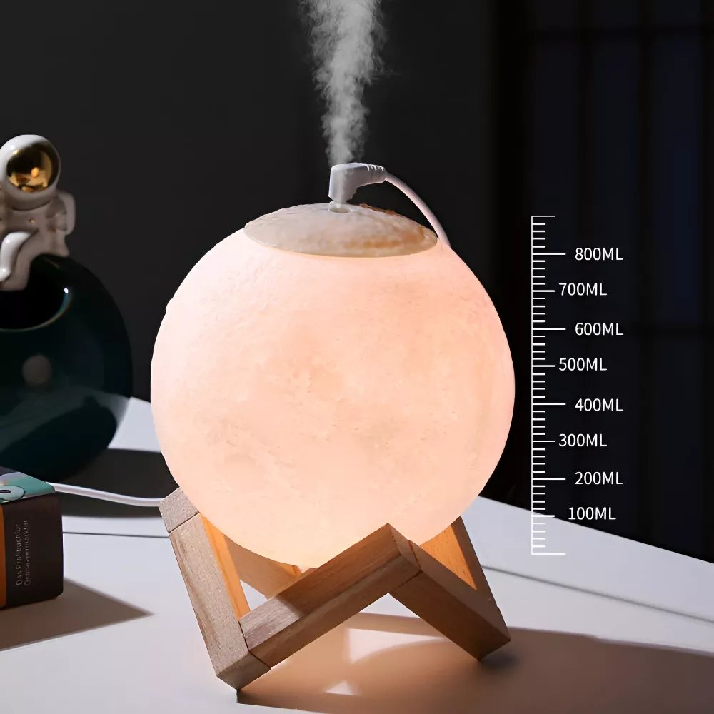 USB Moon Lamp Humidifier & Essential Oil Diffuser