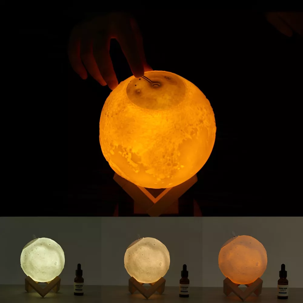 USB Moon Lamp Humidifier & Essential Oil Diffuser