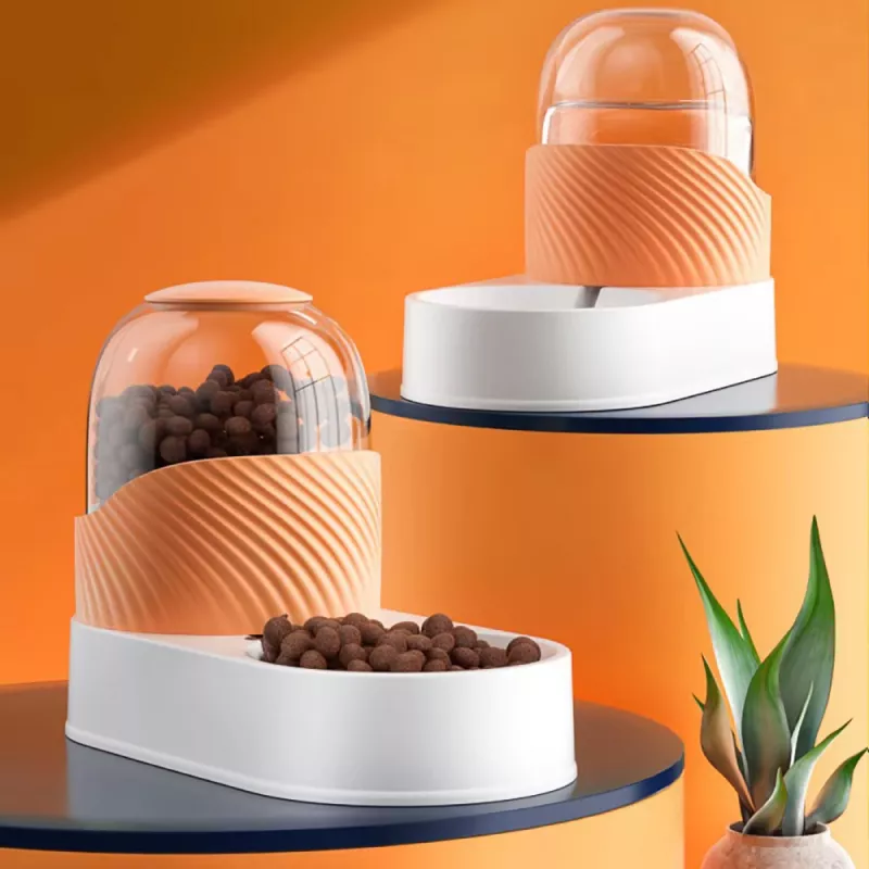 Automatic Pet Food and Water Feeder with 3.5L Capacity