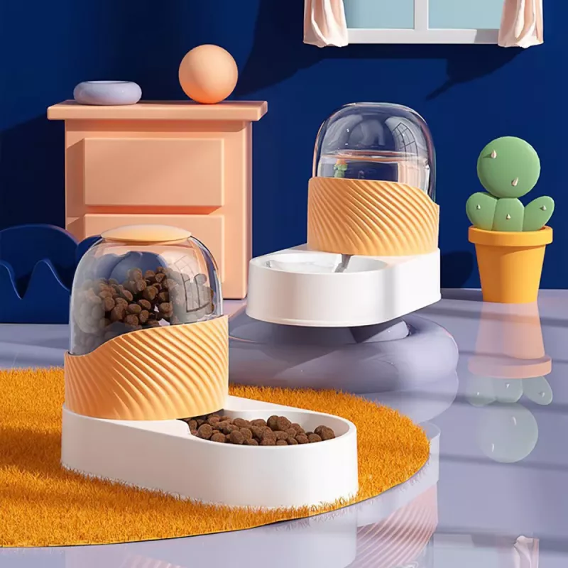 Automatic Pet Food and Water Feeder with 3.5L Capacity