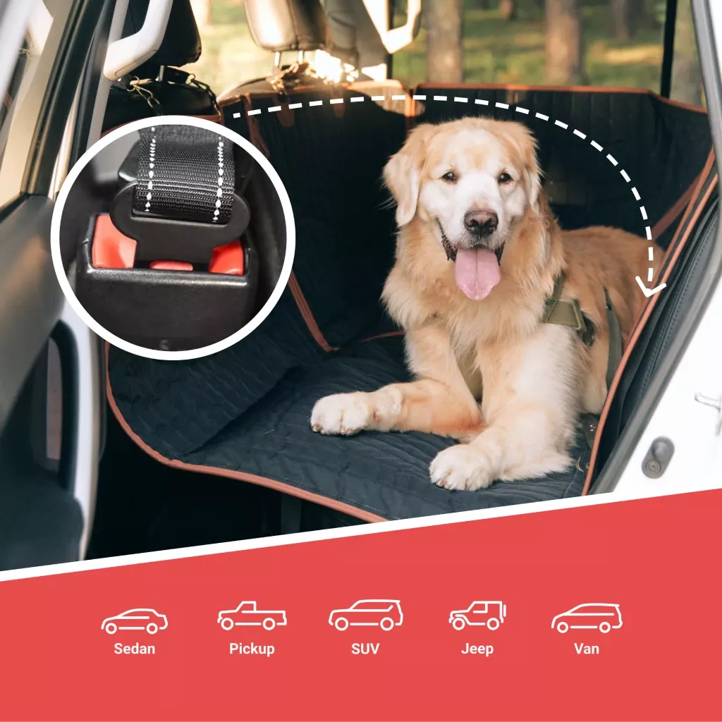 Adjustable Dog Car Seat Belt – Extra Safe & Anti-Shock