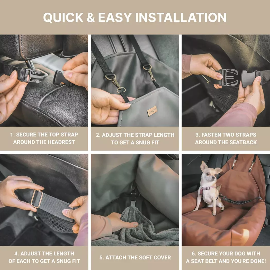 Eco Leather Dog Car Seat