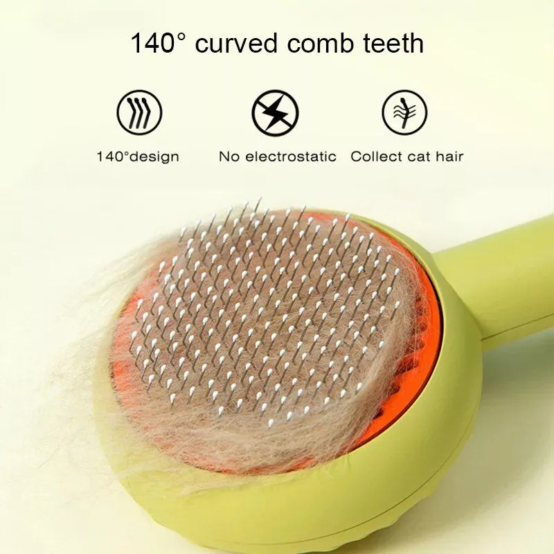 Deluxe Donut Cat & Dog Grooming Brush – Effortless Hair Removal & Comfort in One