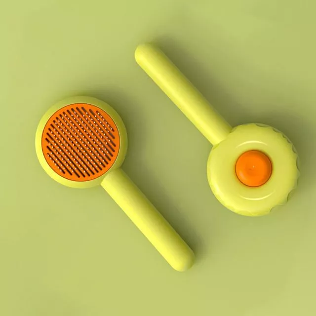 Deluxe Donut Cat & Dog Grooming Brush – Effortless Hair Removal & Comfort in One