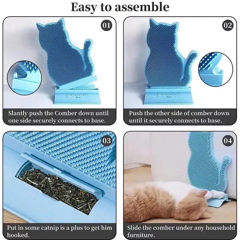Self-Grooming Catnip Massage Comb – The Ultimate Cat Grooming Tool