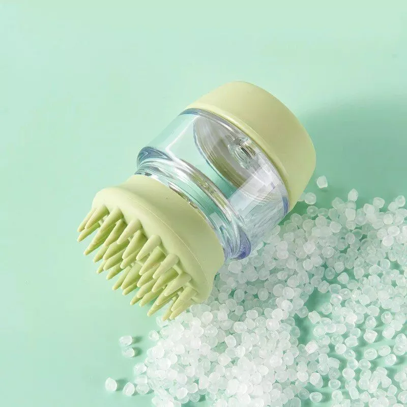 Soft Silicone Dog Bath Brush – 2-in-1 Grooming and Massage Comb for Pets