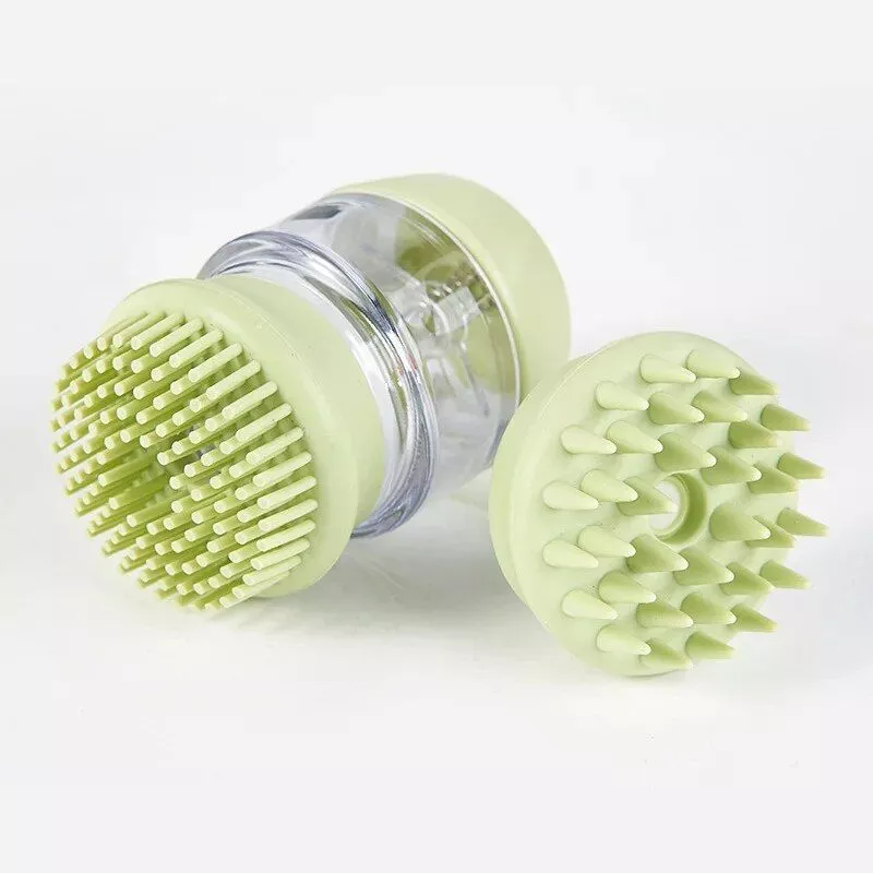 Soft Silicone Dog Bath Brush – 2-in-1 Grooming and Massage Comb for Pets