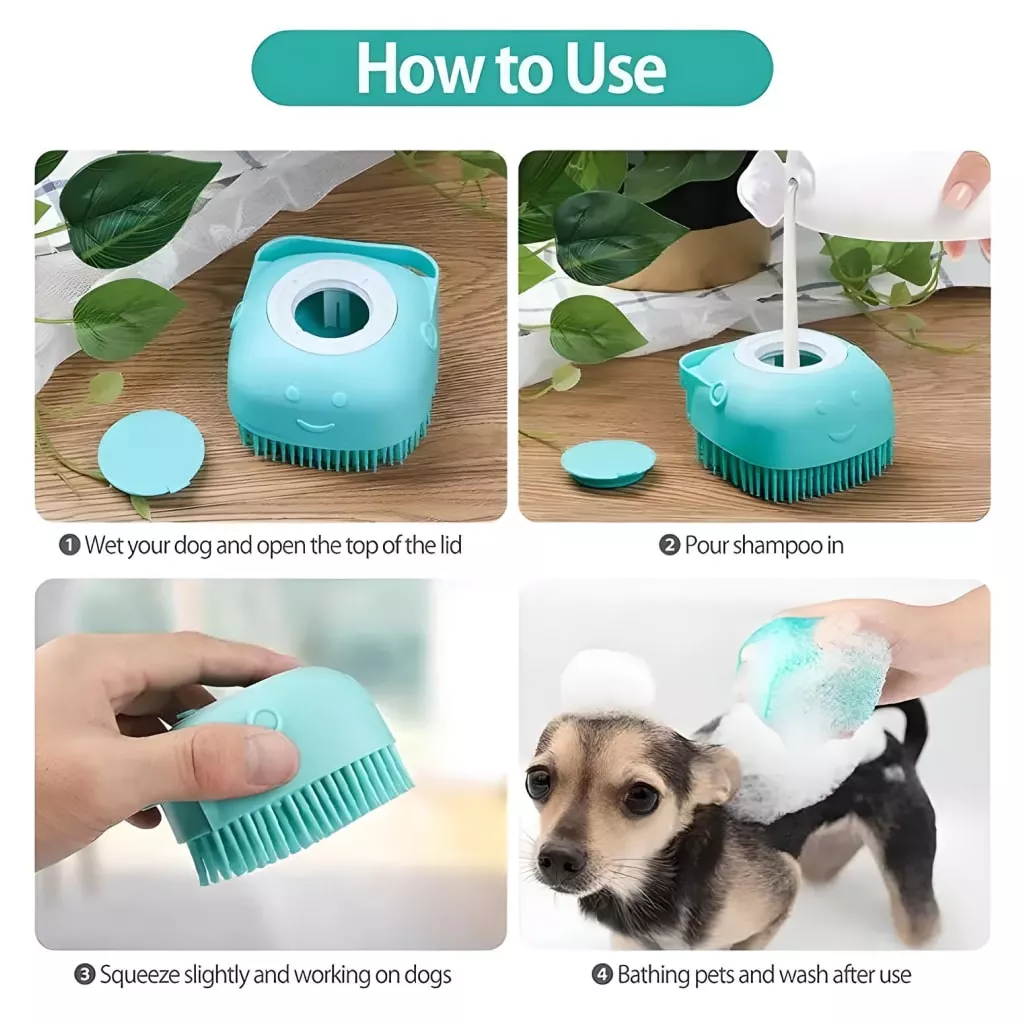 Pet Shampoo Massager Brush