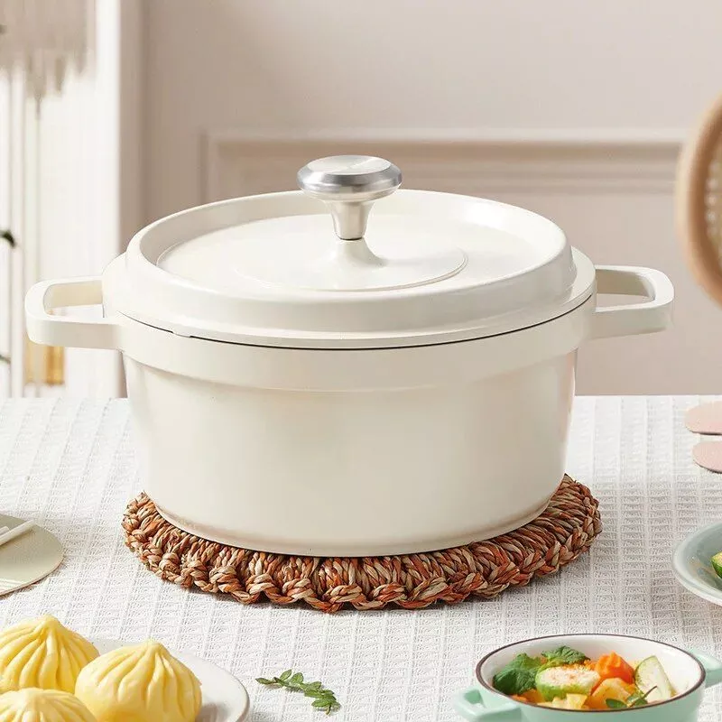 Aluminum Die-cast Non-stick Enamel Stockpot With Lid