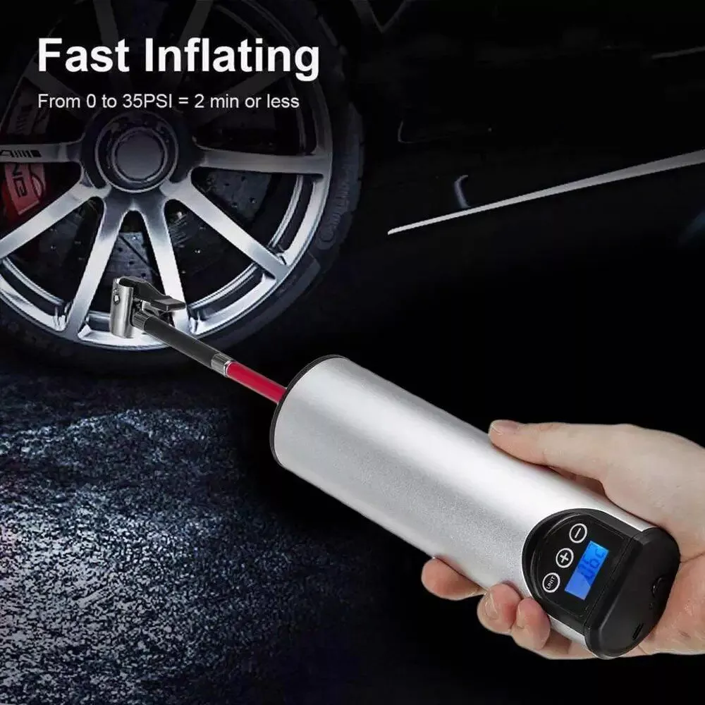 Portable 12V 150PSI Electric Air Pump with LCD Display