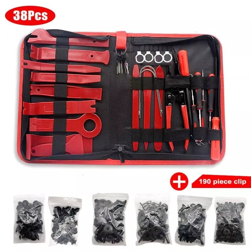 38pcs Red + Clips