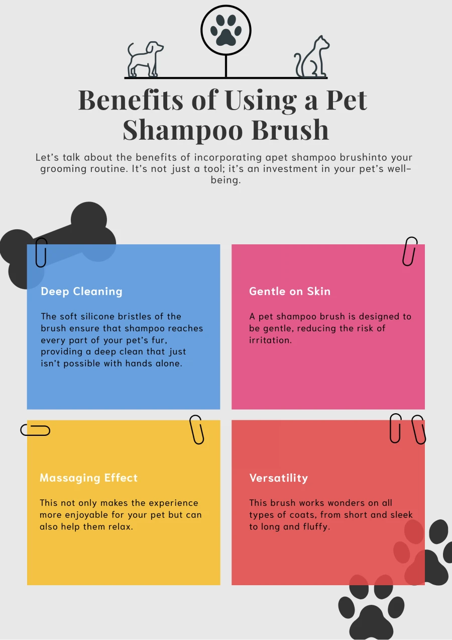 Benefits of Using a Pet Shampoo Brush