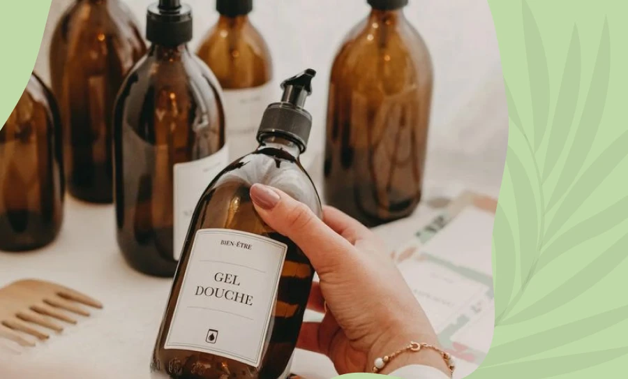 Women is Hand Pick Some Cosmetic Bottle