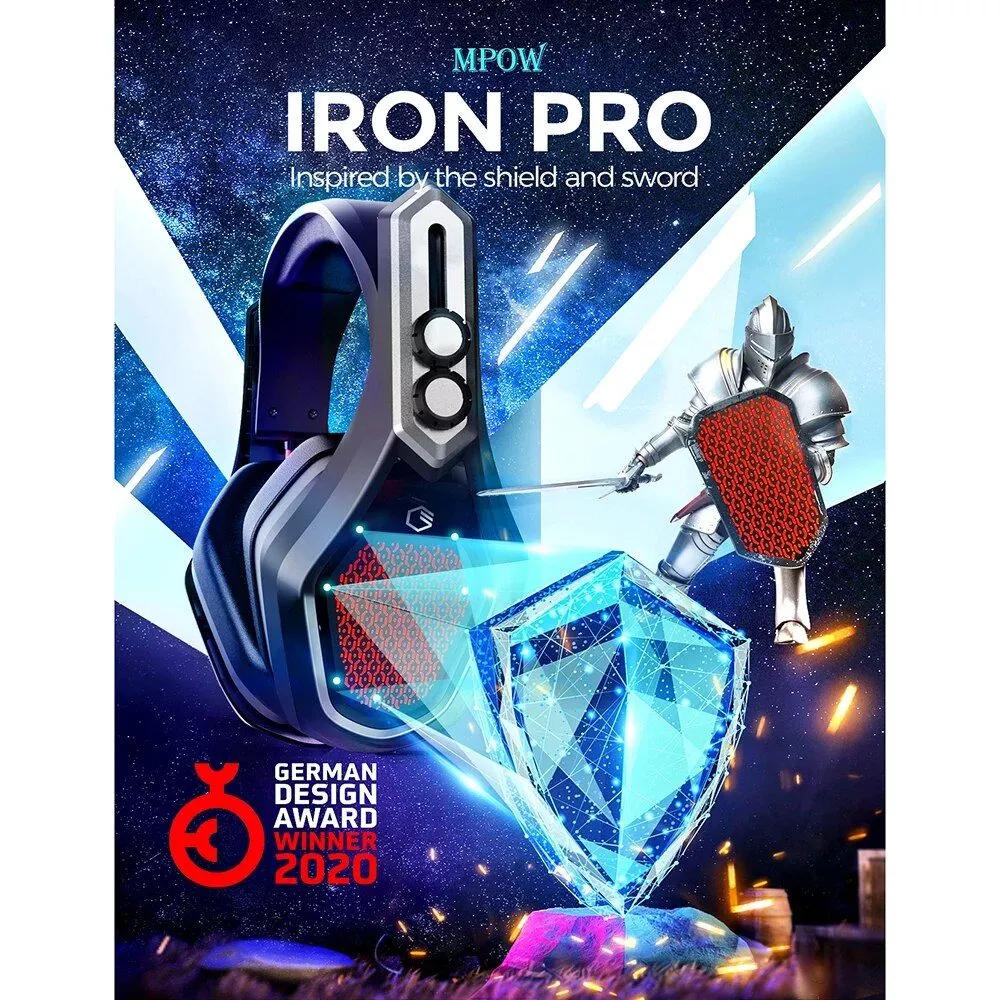 Wireless Gaming Headset with 3D Surround & Noise-Canceling Mic for PS5, PS4, PC & More