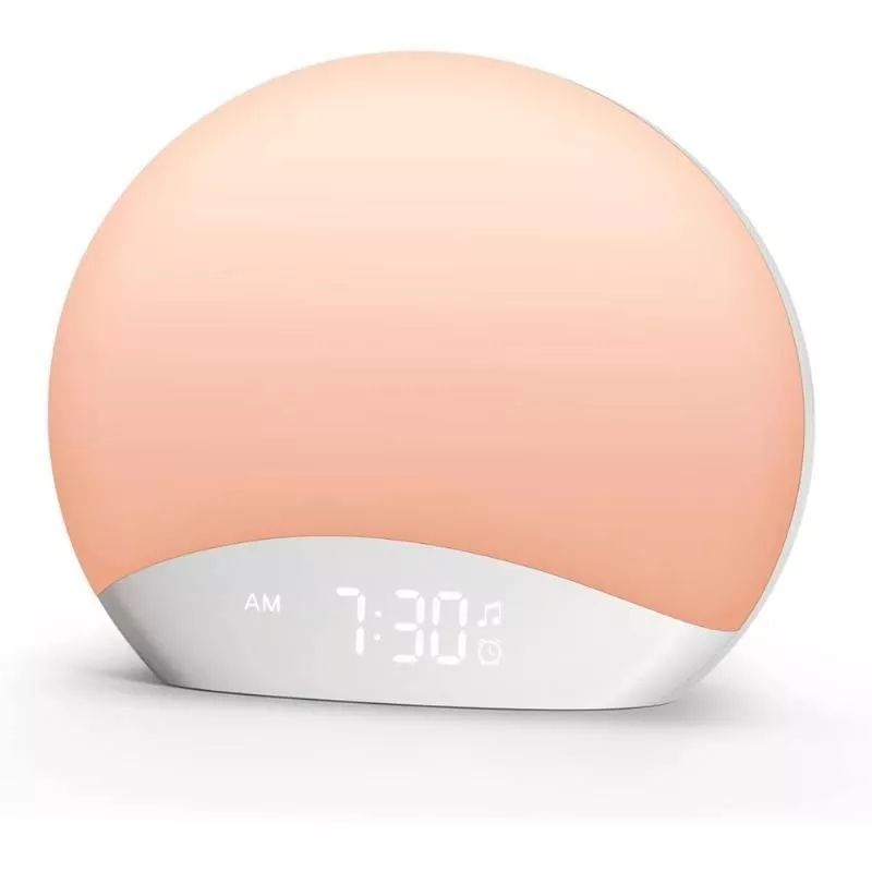 Wake Up Light & Sound Machine Alarm Clock with Night Light