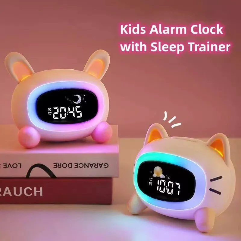Kids’ Wake-Up and Sleep Training Alarm Clock with Soothing Sound Machine