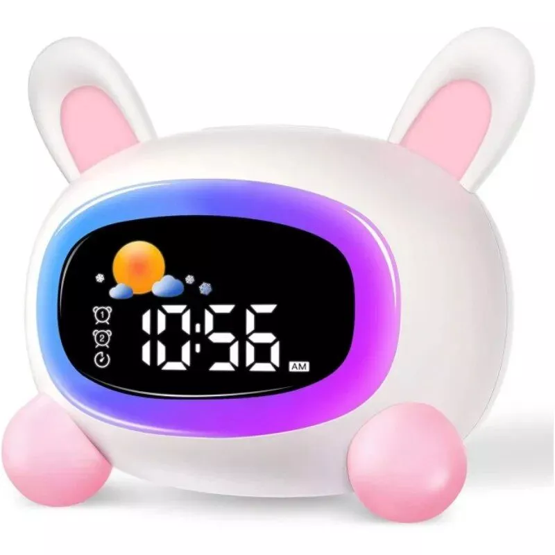 Kids’ Wake-Up and Sleep Training Alarm Clock with Soothing Sound Machine