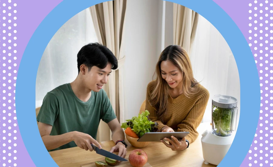 A New Couple Tries Out a Cooking Recipe from Online