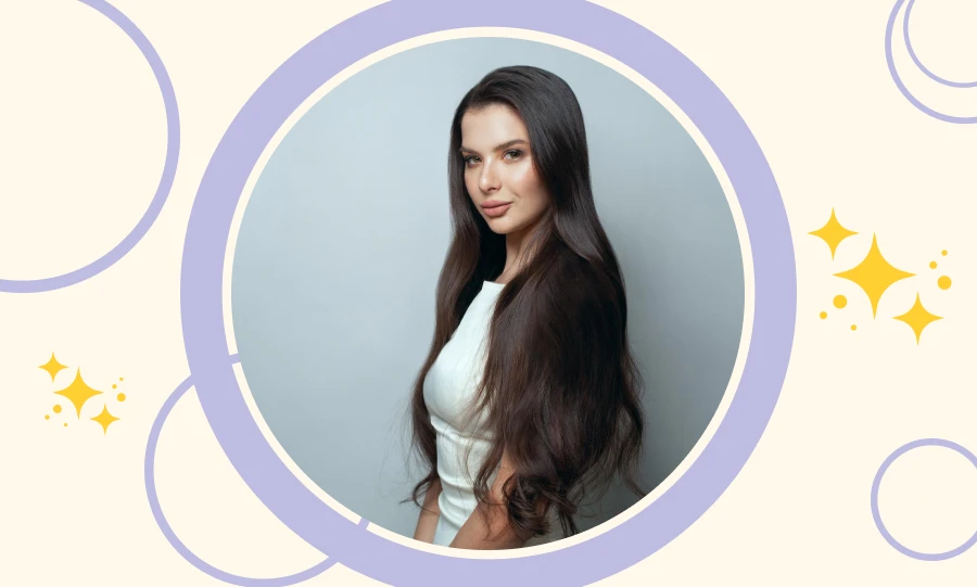 A Woman With Her Long Black Hair