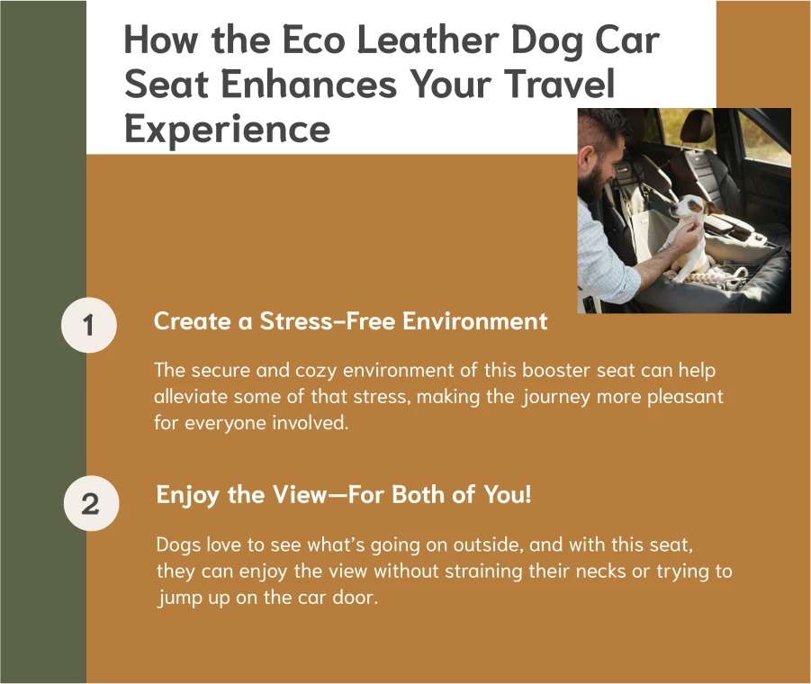 How the Eco Leather Dog Car Seat Enhances Your Travel Experience