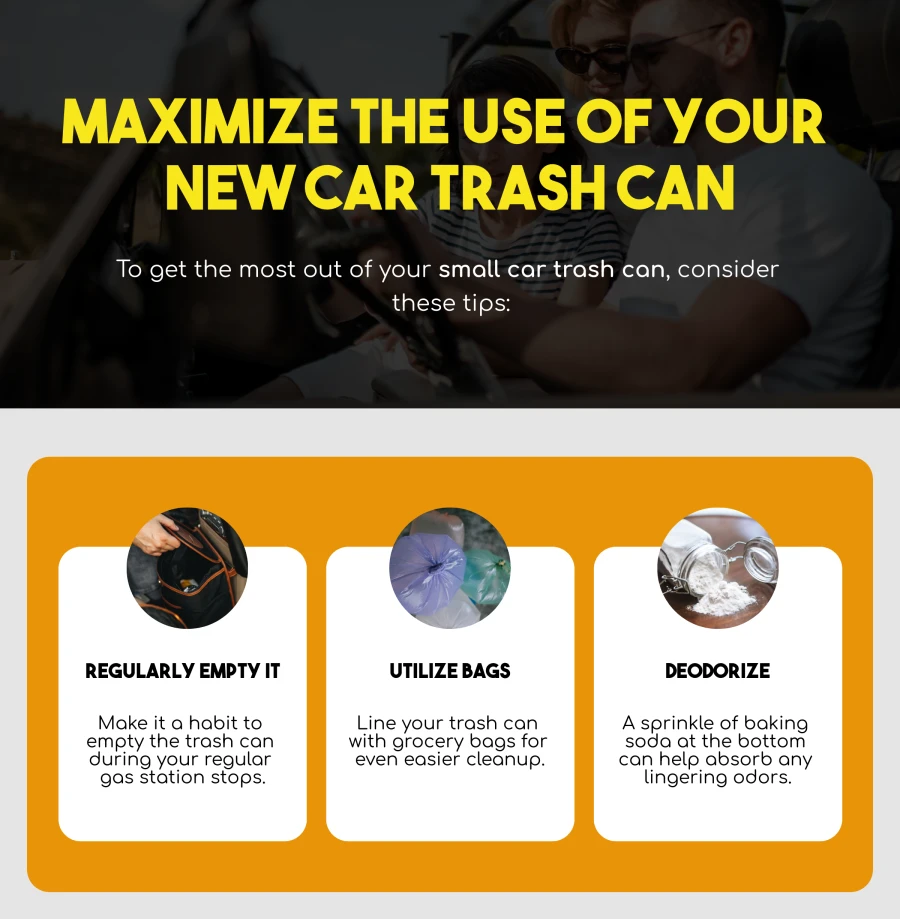 Maximize The Use Of Your New Car Trash Can