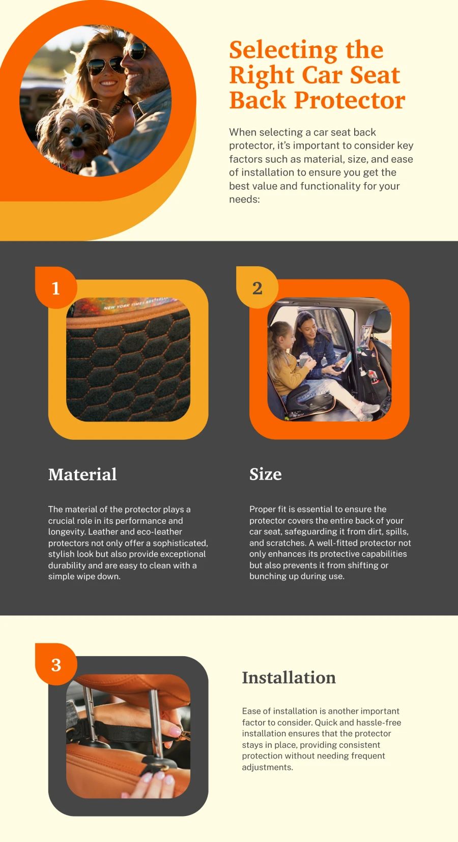 Selecting The Right Car Seat Back Protector