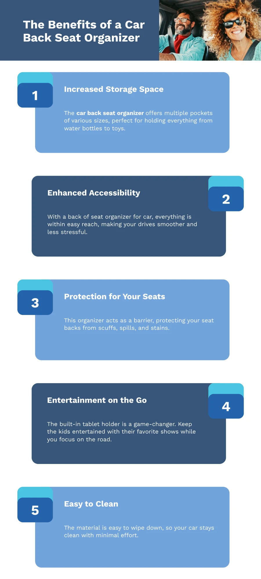 The Benefits of a Car Back Seat Organizer