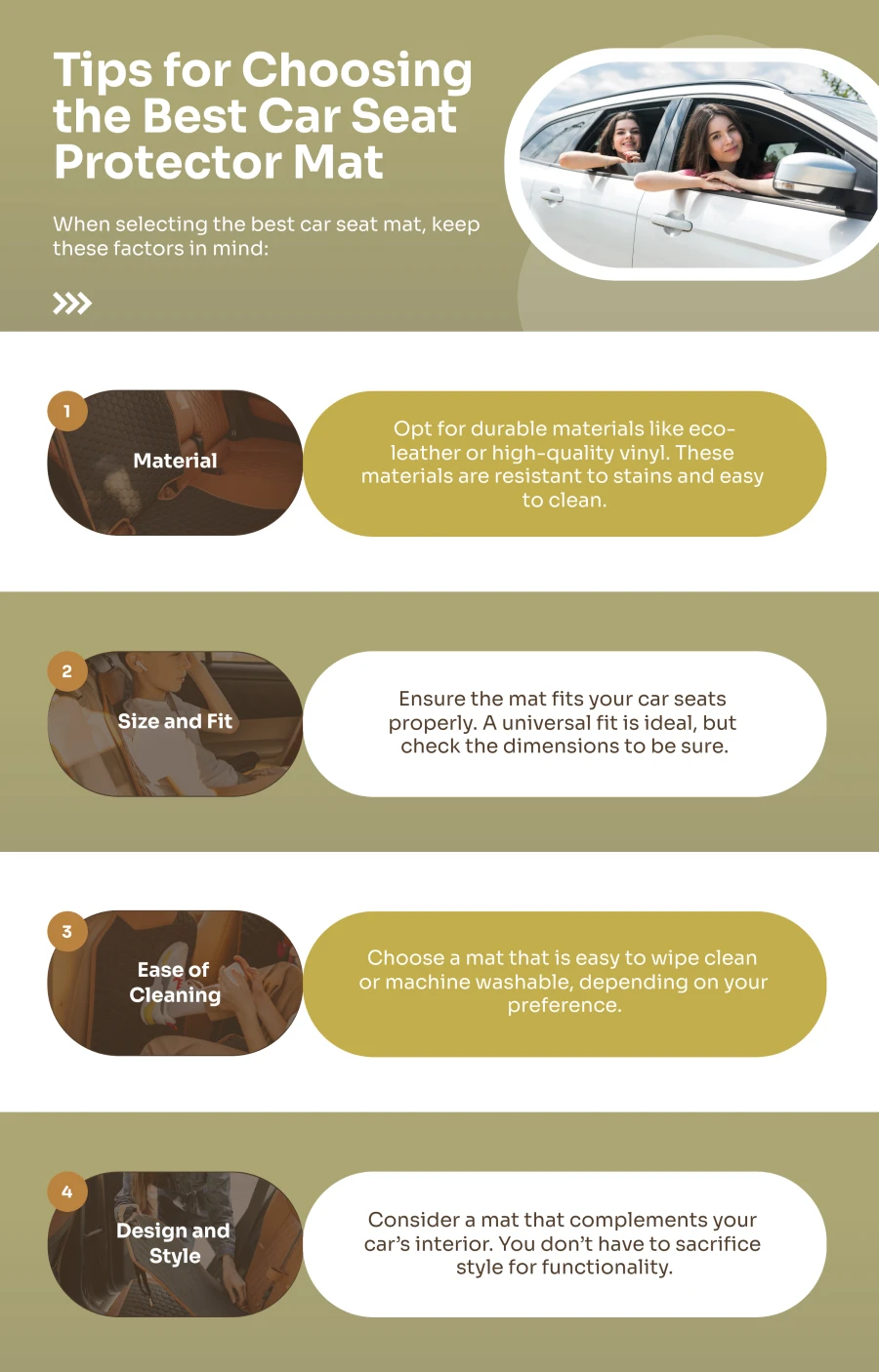 Tips for Choosing The Best Car Seat Protector Mat