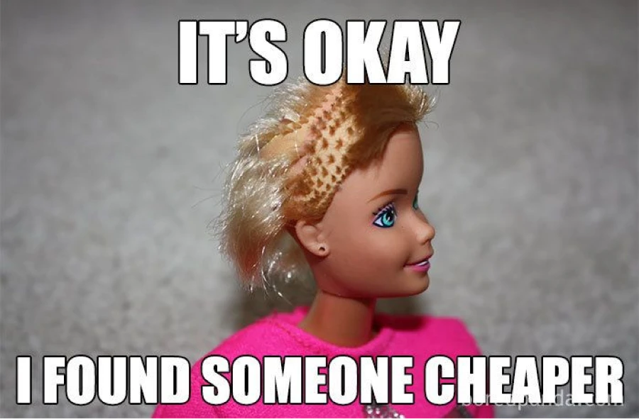 A Funny Picture Of A Barbie Doll Find A Cheap Hair Stylish Product Price